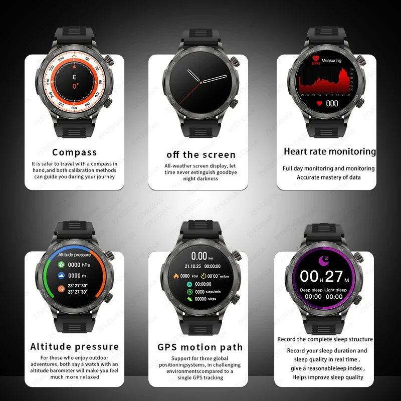 2025 New Bluetooth Call Smart Watch Men