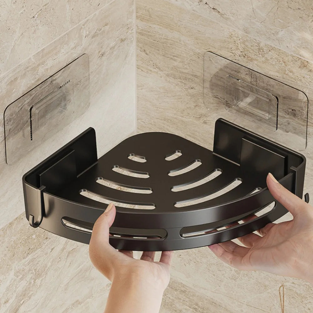 3/2/1 PCS Pas de perforation requise Porte-shampoing de salle de bain Étagères de douche Étagère de rangement Porte-serviettes Étagères pour salle de bain