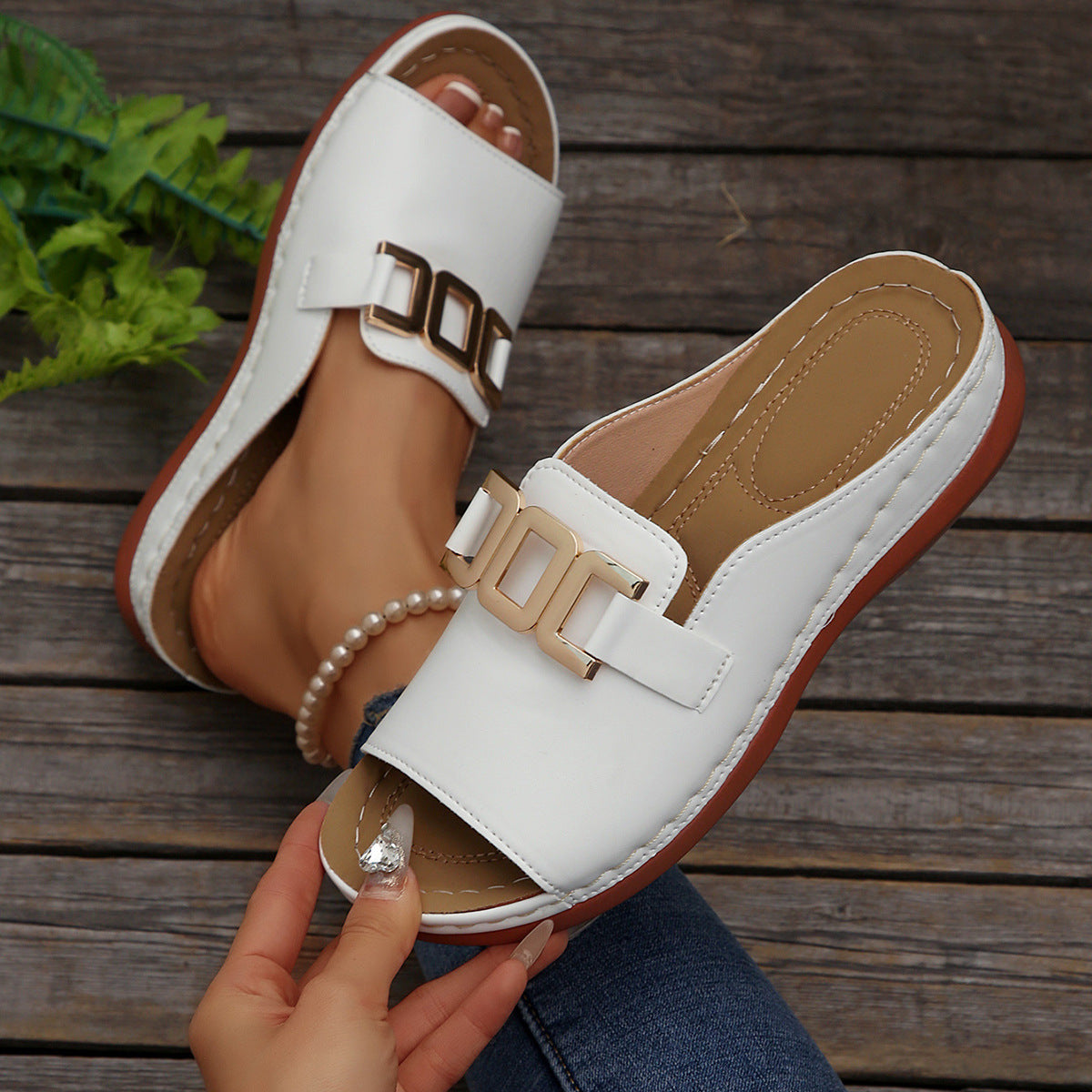 Outdoor Thick Bottom Roman Shoes For Women