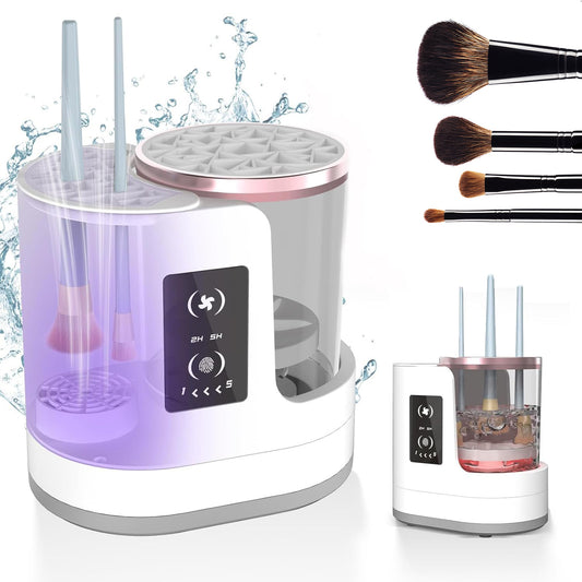 Support de nettoyage automatique pour pinceaux de maquillage
