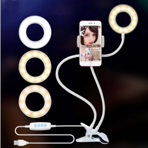 Anneau lumineux LED pour selfie en direct