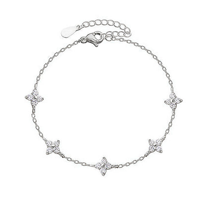 French Light Luxury Starry Sky Flower Bracelet