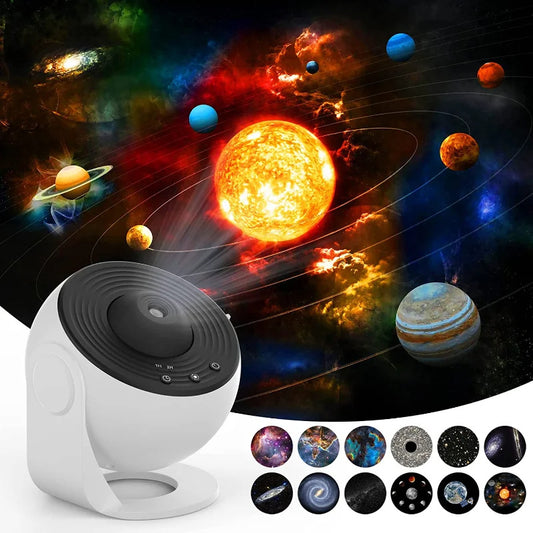 Nachtlicht-Galaxie-Projektor, Sternenhimmel-Projektor, 360-Grad-Drehung, Planetarium-Lampe für Kinderzimmer, Valentinstagsgeschenk, Hochzeitsdeko