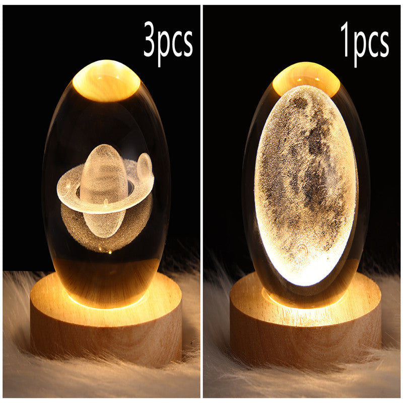 3D Planet Moon Lamp Bedroom
