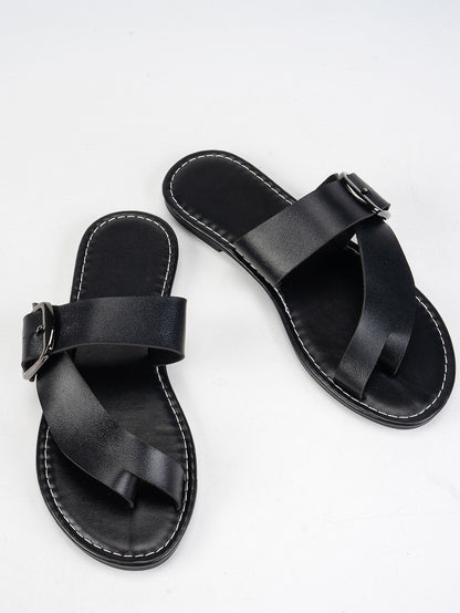 Summer Buckle Toe Clip Sandals Fashion
