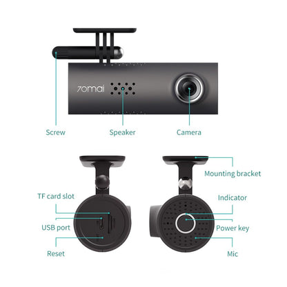 Wireless Cam 1080P FHD Night Version G-Sensor Driving Recorder