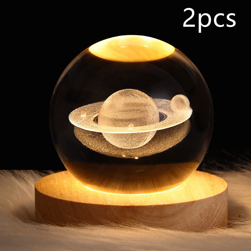 3D Planet Moon Lamp Bedroom