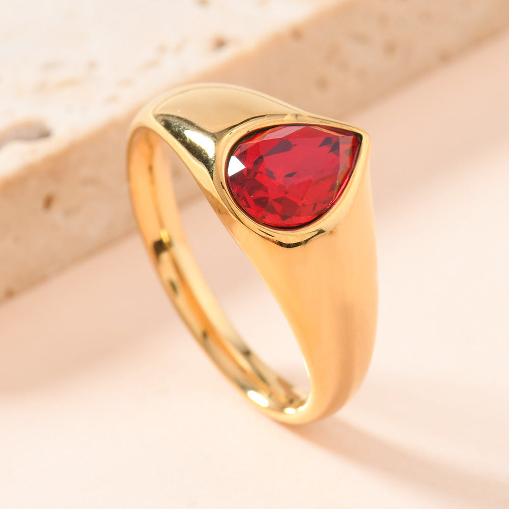 Teardrop-shaped Ring For Women Jewelry