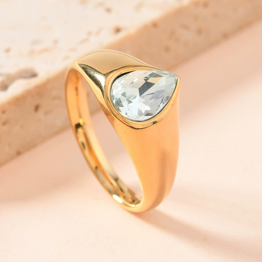 Teardrop-shaped Ring For Women Jewelry