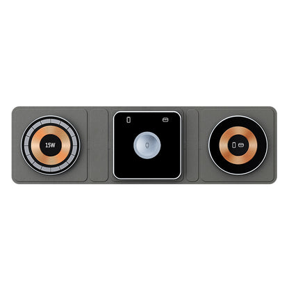 Chargeur sans fil magnétique pliable 3 en 1