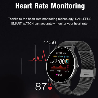 LIGE 2025 Smartwatch für Damen, Voll-Touchscreen
