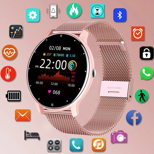 LIGE 2025 Smart watch Ladies Full touch Screen