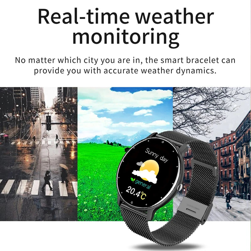 LIGE 2025 Smartwatch für Damen, Voll-Touchscreen