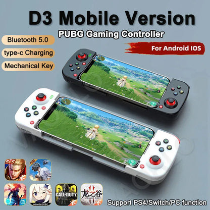 Manette de jeu extensible sans fil BT 5.0 pour téléphone portable Android iOS