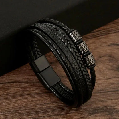 Bracelet en cuir classique pour homme