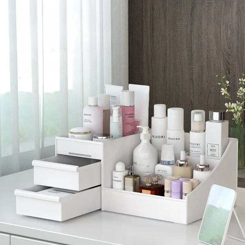 Make-up-Aufbewahrungsbox mit Kunststoffschublade