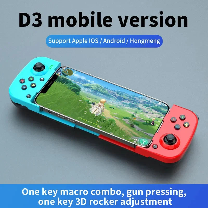 Manette de jeu extensible sans fil BT 5.0 pour téléphone portable Android iOS