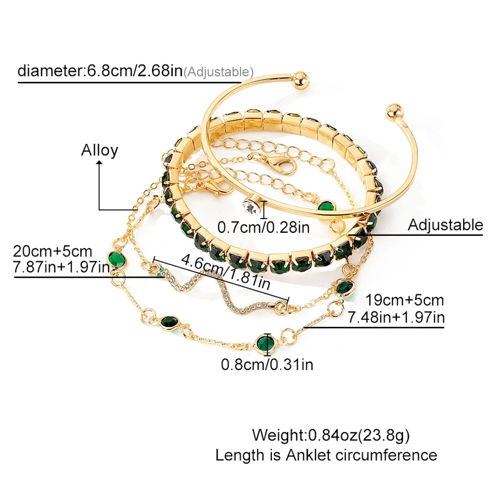 4PCS/Set Fashionable Snake Imitation