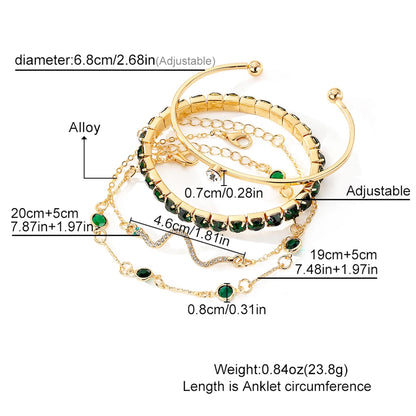 4PCS/Set Fashionable Snake Imitation