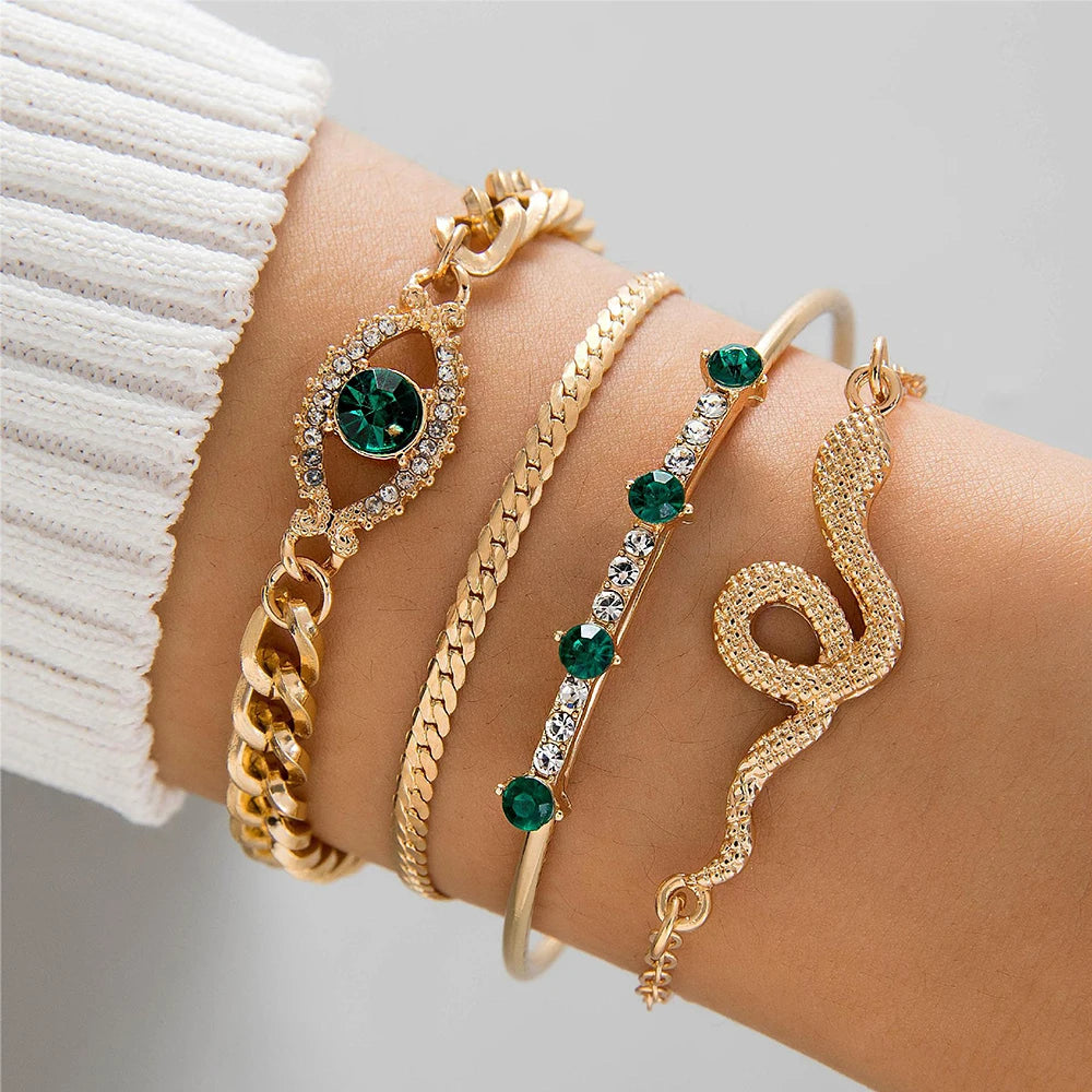 4PCS/Set Fashionable Snake Imitation