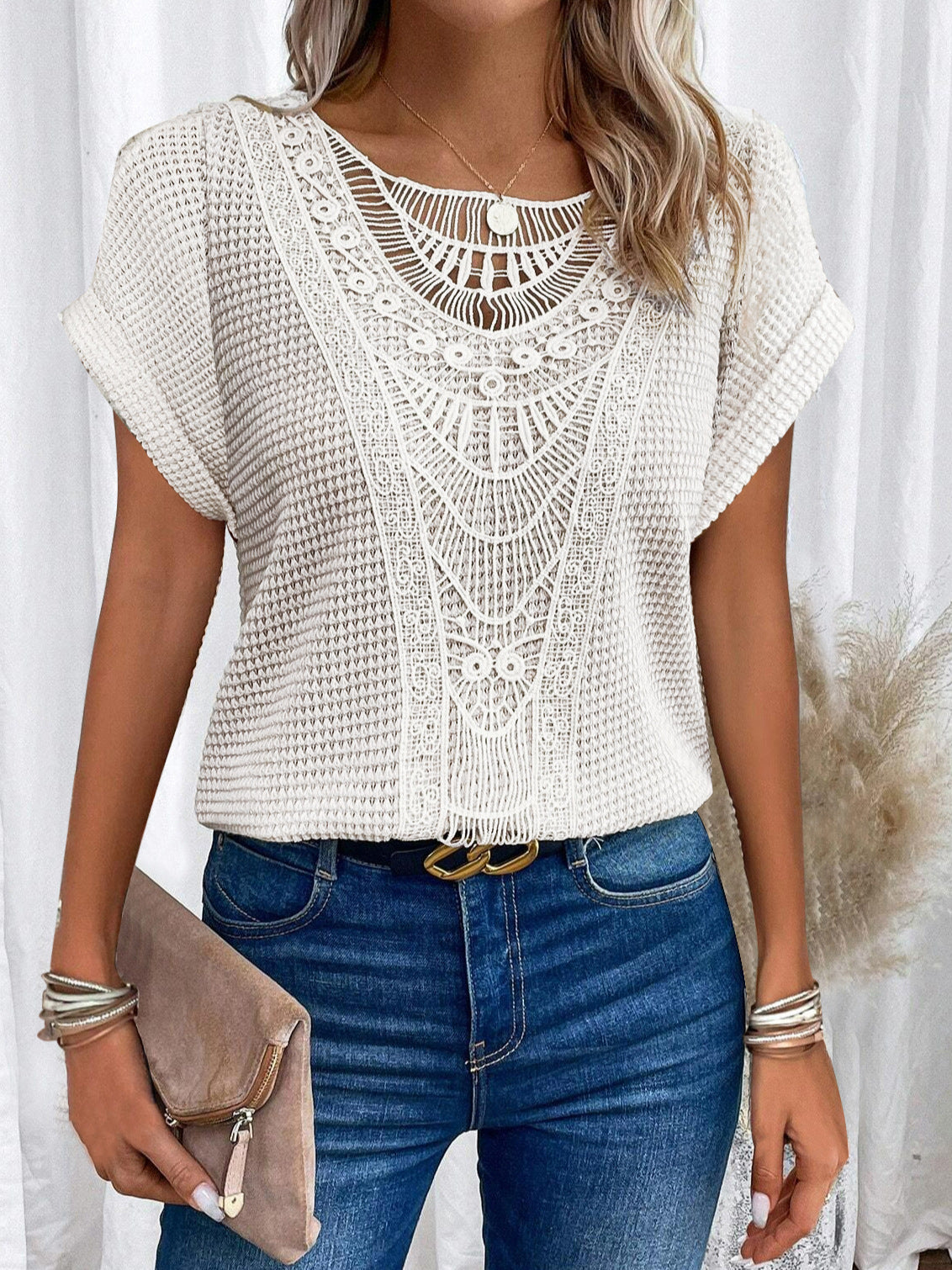 T-shirt Fashion Ethnic Style Tops Women's Clothing