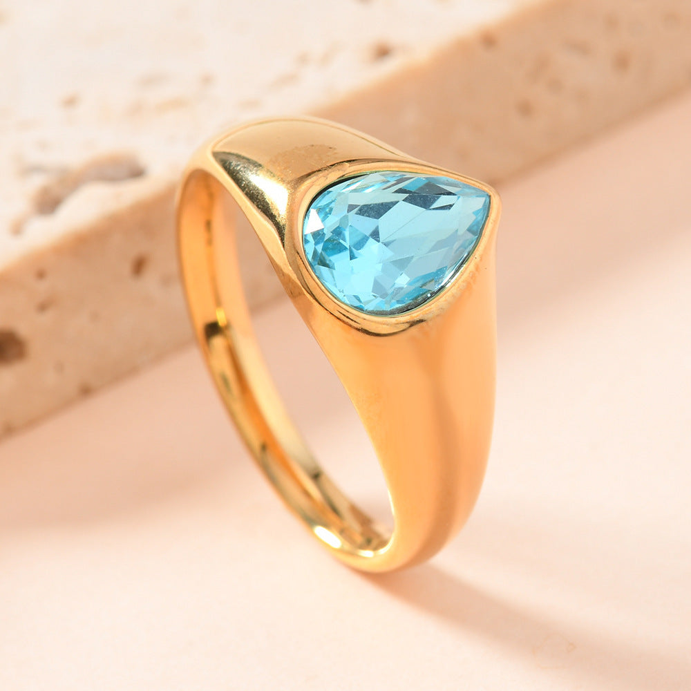 Teardrop-shaped Ring For Women Jewelry