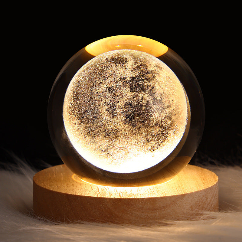 3D Planet Moon Lamp Bedroom