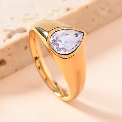 Teardrop-shaped Ring For Women Jewelry
